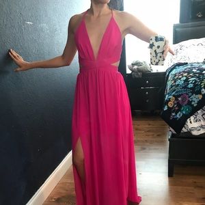 ✨✨ last chance Sale , Hot pink long maxi dress